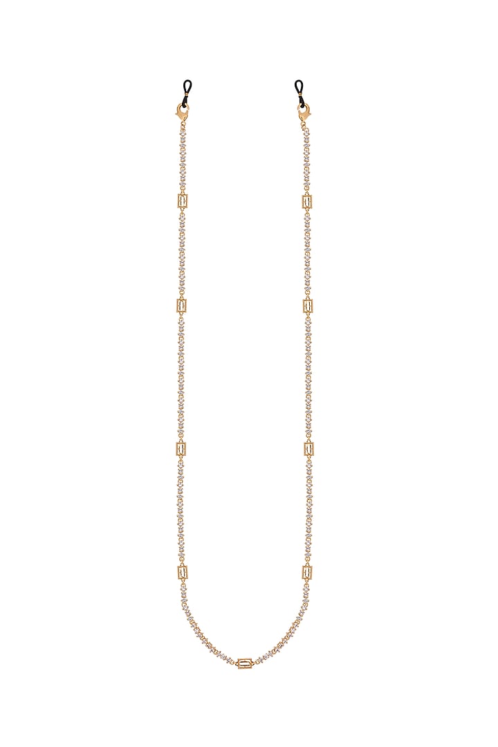 Gold Finish Swarovski Crystals Necklace by Opalina at Pernia's Pop Up Shop