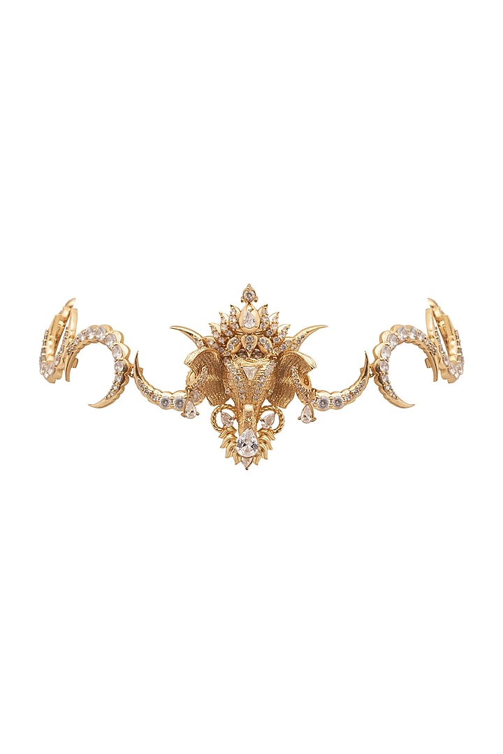 Gold Plated Swarovski Necklace by Opalina at Pernia's Pop Up Shop