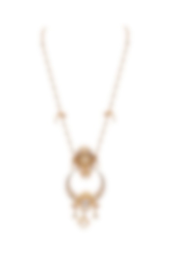 Gold Plated Motifs & Swarovski Necklace by Opalina