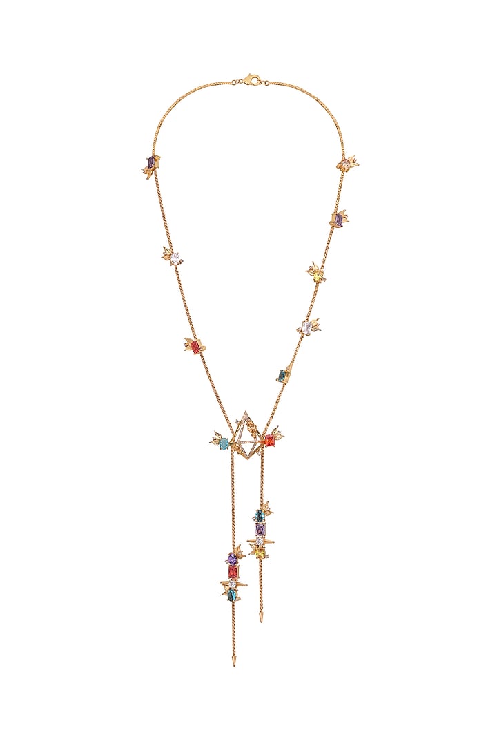 Gold Finish Handcrafted Necklace by Opalina at Pernia's Pop Up Shop