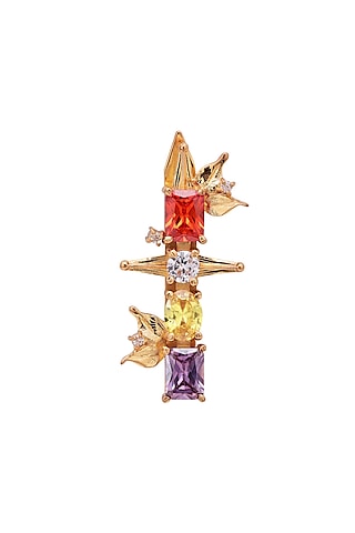 Gold Plated Crystal Hair Clips by Opalina