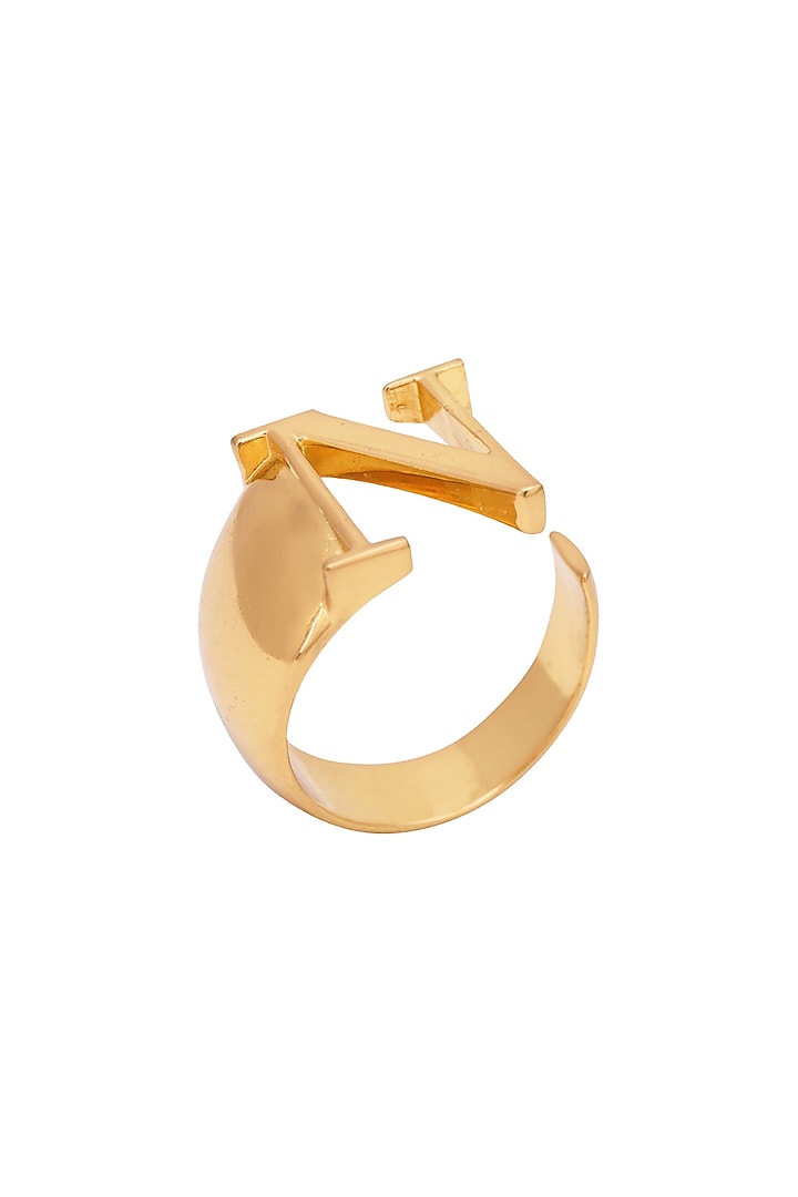 Gold Plated Handcrafted Customizable Ring by Opalina at Pernia's Pop Up Shop