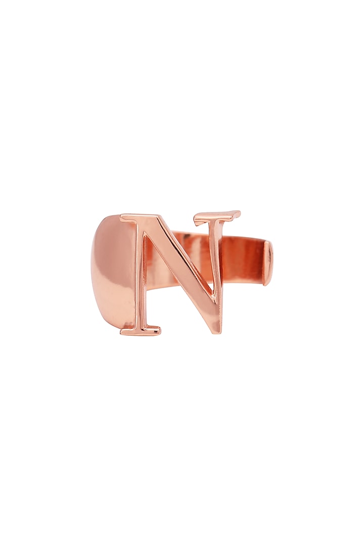 Rose Gold Plated Handcrafted Customizable Ring by Opalina
