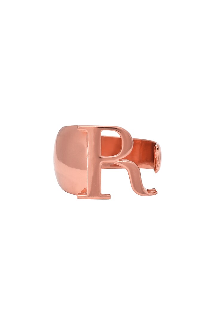 Rose Gold Plated Handcrafted Customizable Ring by Opalina at Pernia's Pop Up Shop
