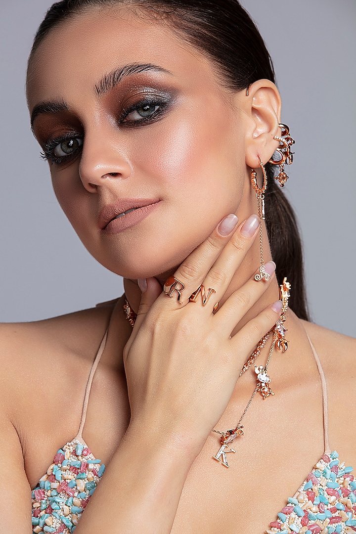 Rose Gold Plated Handcrafted Customizable Ring by Opalina at Pernia's Pop Up Shop