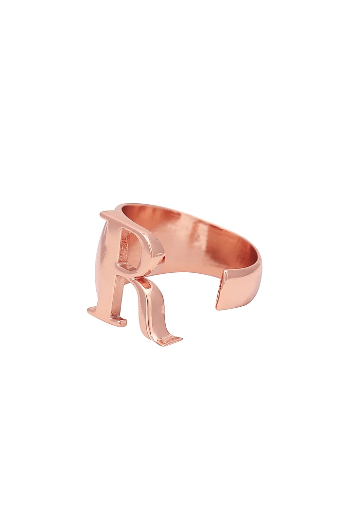 Rose Gold Plated Handcrafted Customizable Ring by Opalina at Pernia's Pop Up Shop
