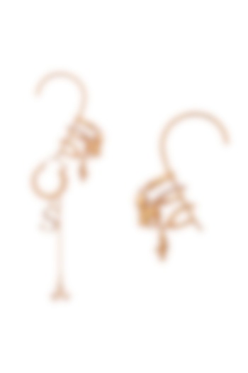 Gold Plated Handcrafted Earrings by Opalina