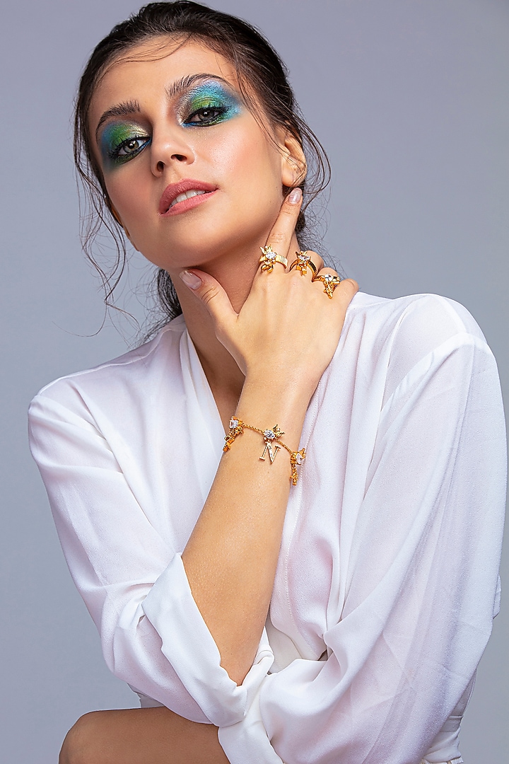 Gold Plated Handcrafted Bracelet by Opalina at Pernia's Pop Up Shop
