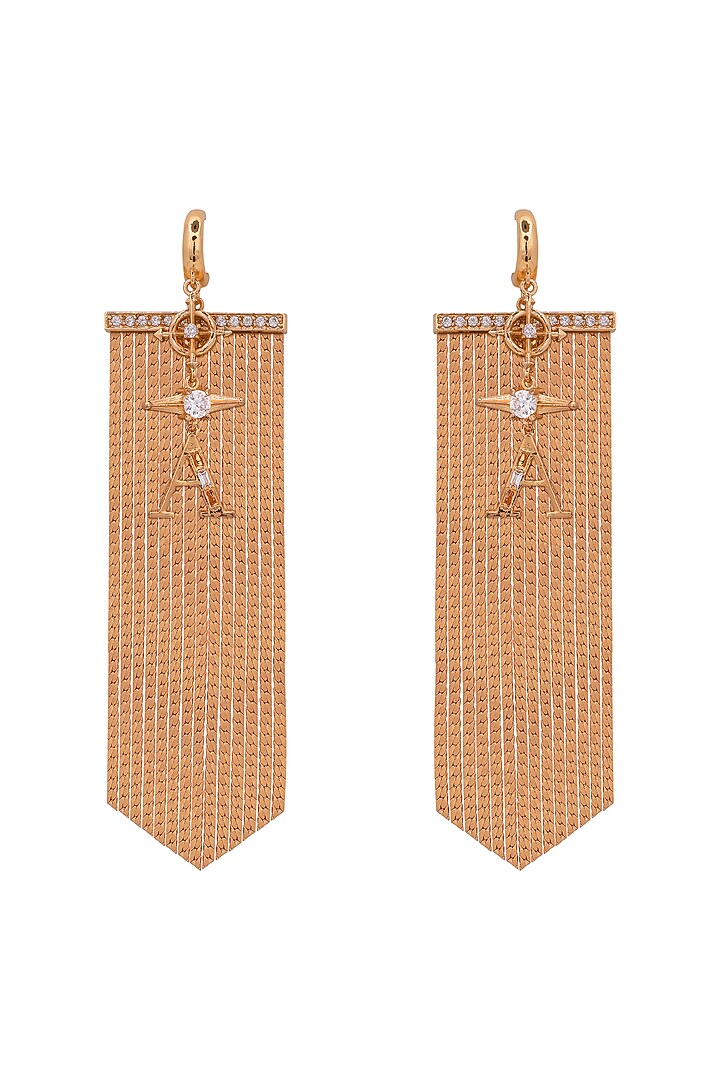 Gold Finish Handcrafted Earrings by Opalina at Pernia's Pop Up Shop