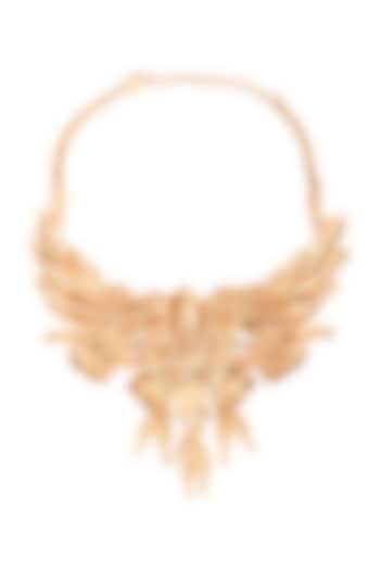 Gold Plated Handcrafted Necklace by Opalina