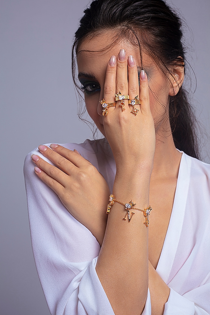 Gold Finish Handcrafted Ring by Opalina at Pernia's Pop Up Shop