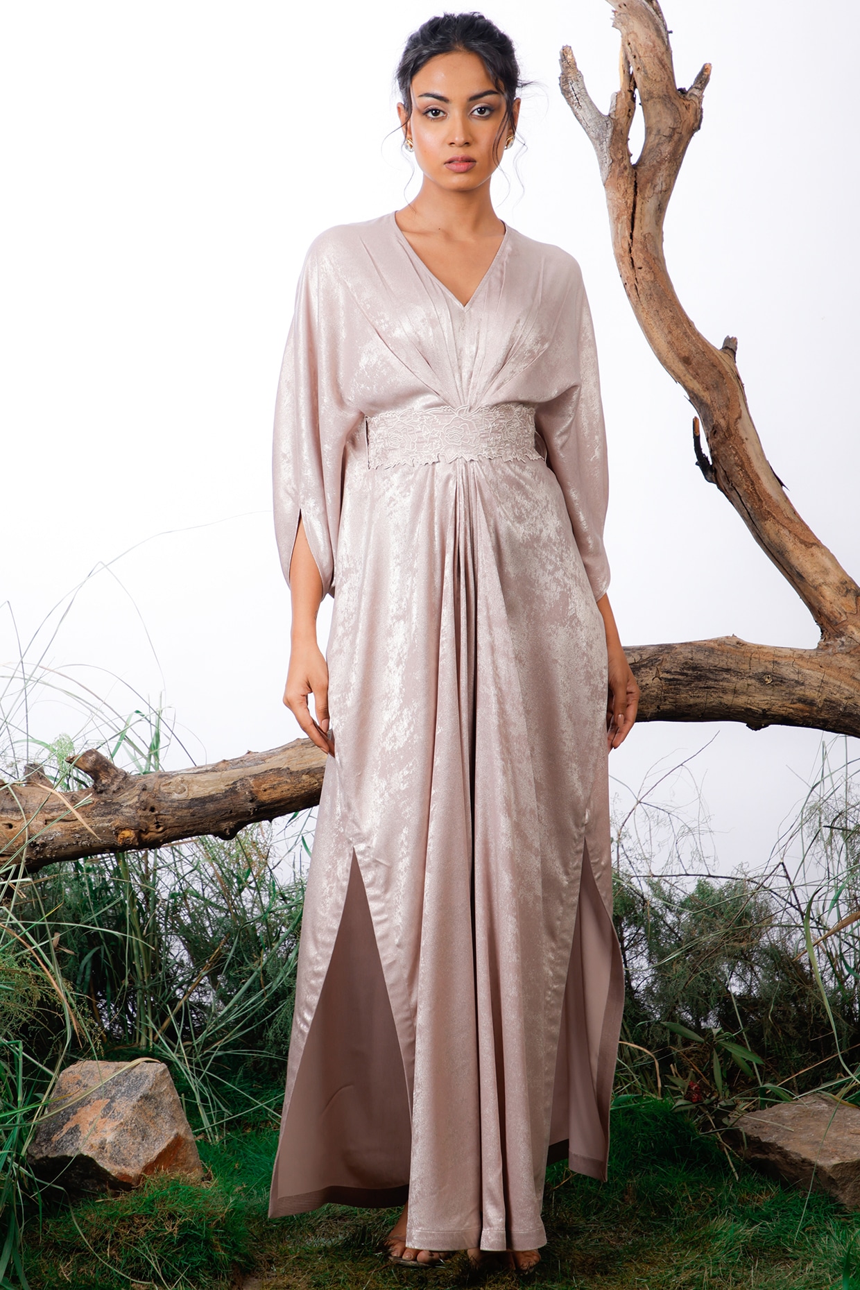 Satin kaftan clearance