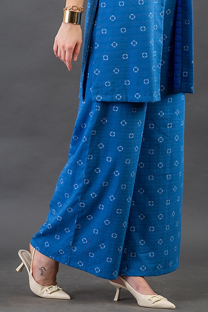 Cobalt Blue Jacket Set In Cotton by ORCR at Pernia's Pop Up Shop