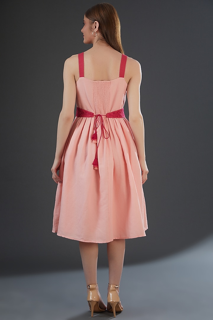 Light Pink Cotton Linen Summer Dress by Originate at Pernia's Pop Up Shop
