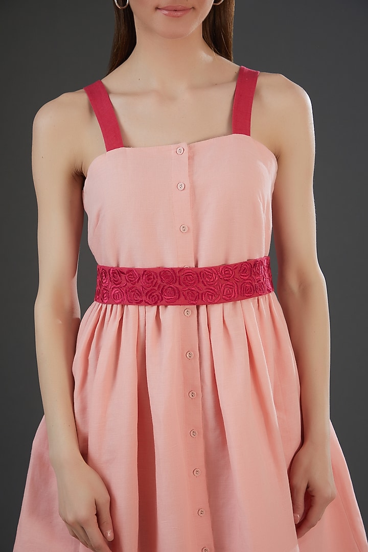 Light Pink Cotton Linen Summer Dress by Originate at Pernia's Pop Up Shop