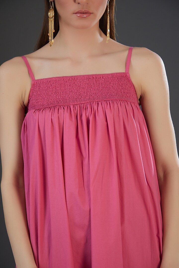 Pink Cotton Poplin Maxi Summer Dress by Originate at Pernia's Pop Up Shop