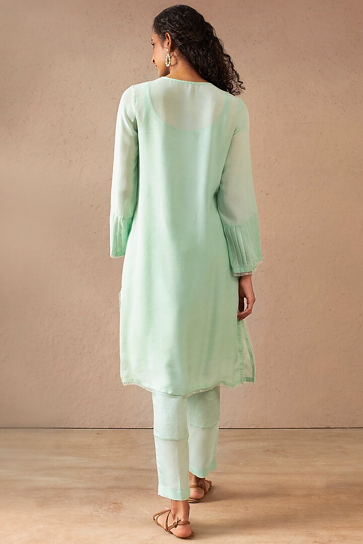 Aqua Blue Organic Tunic Dress by Originate at Pernia's Pop Up Shop