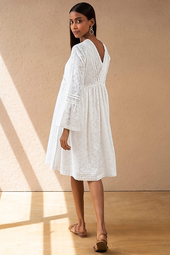 White Organic Flared Summer Dress by Originate at Pernia's Pop Up Shop