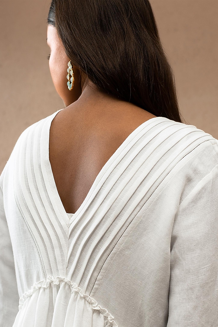 White Organic Tiered Summer Dress by Originate at Pernia's Pop Up Shop