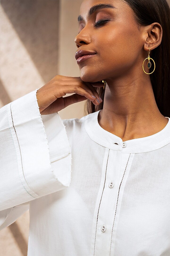 White Cotton Tunic by Originate at Pernia's Pop Up Shop