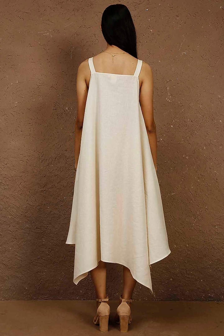 Ivory Cotton Linen Summer Dress by Originate at Pernia's Pop Up Shop