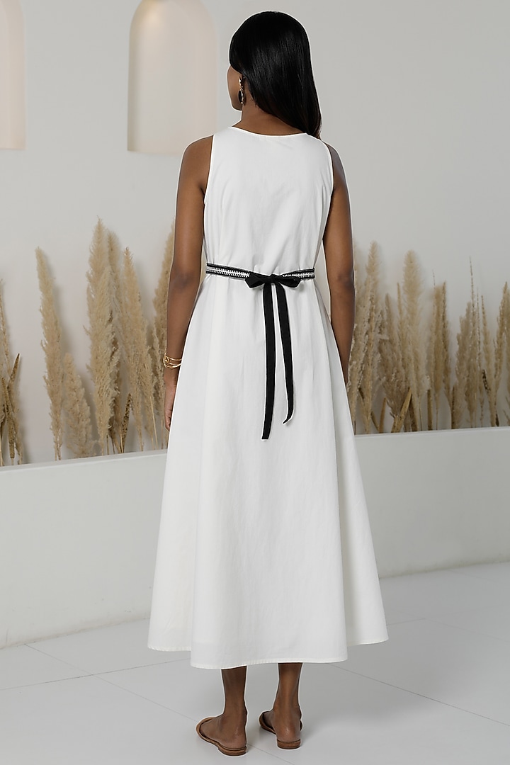 Ivory Cotton Poplin Button-Down Summer Dress by Originate at Pernia's Pop Up Shop