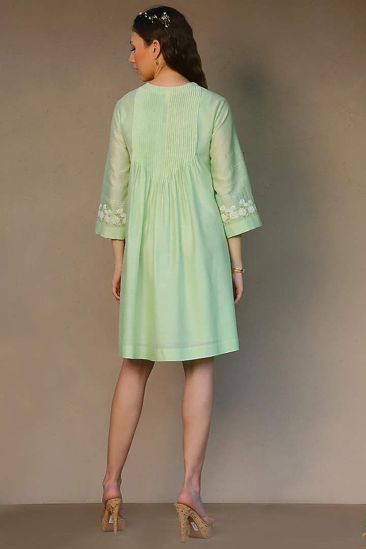 Mint Embroidered Summer Dress by Originate at Pernia's Pop Up Shop