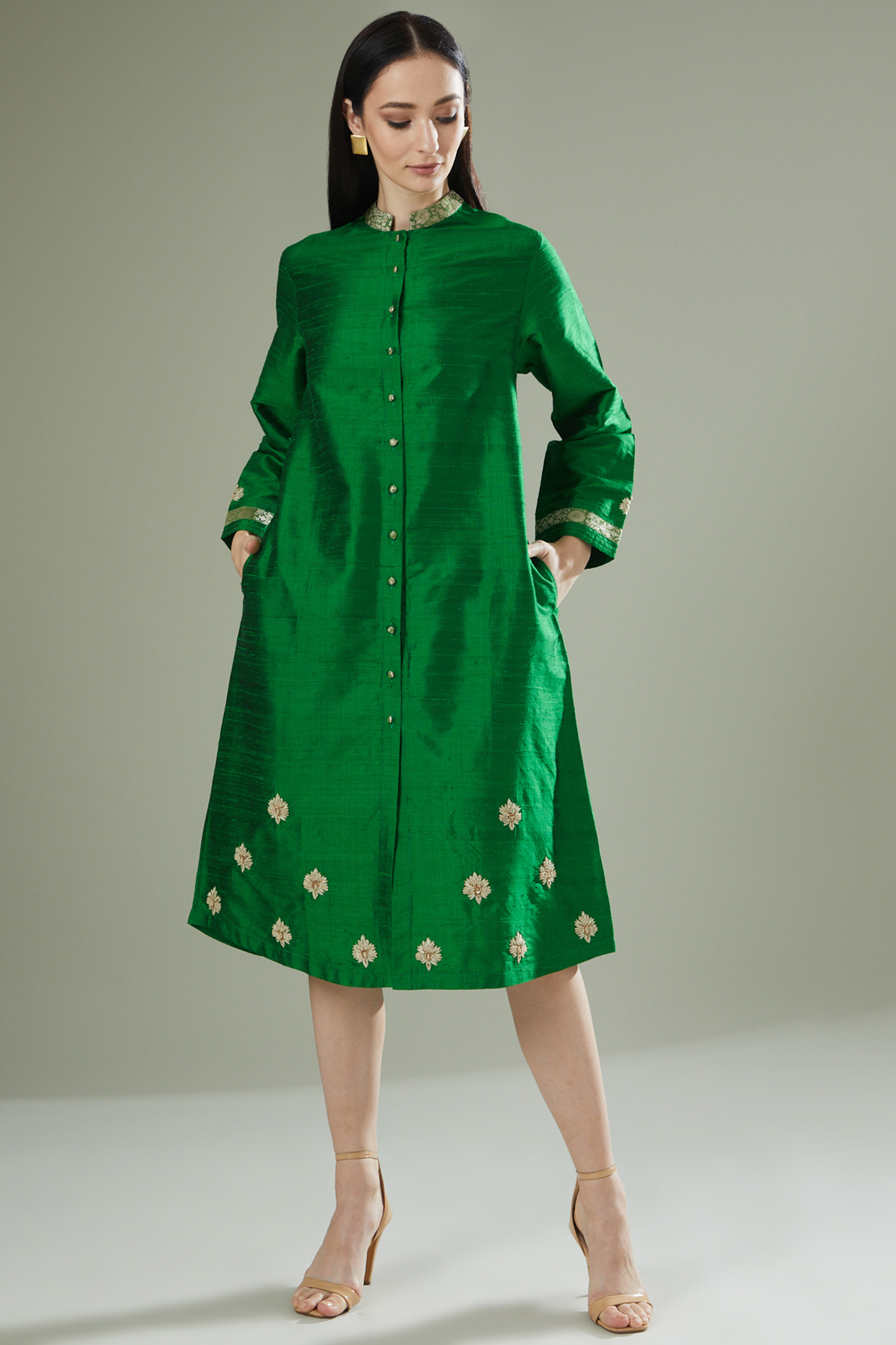 Emerald Embroidered Overlay by Originate