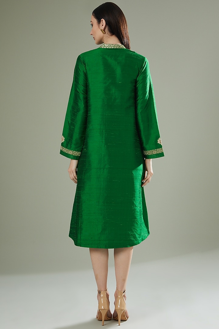 Emerald Embroidered Overlay by Originate at Pernia's Pop Up Shop