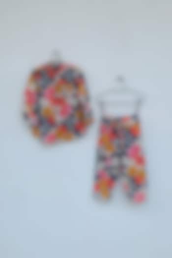 Multi Colored Printed Pant Set by ORCR KIDS