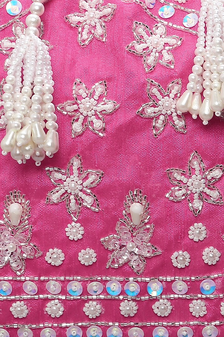 Pink Embellished Potli by Ornatte at Pernia's Pop Up Shop