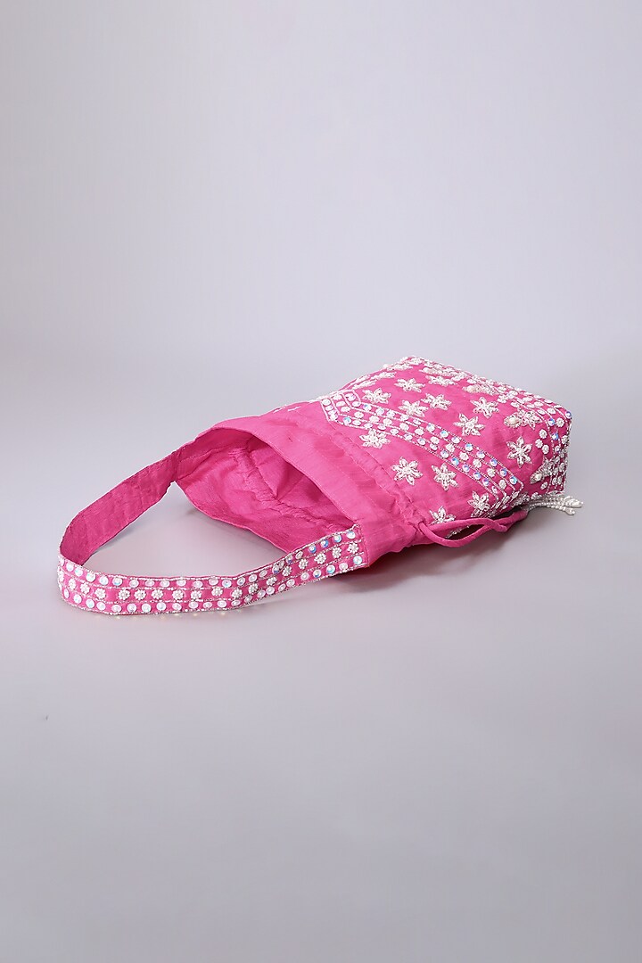 Pink Embellished Potli by Ornatte at Pernia's Pop Up Shop