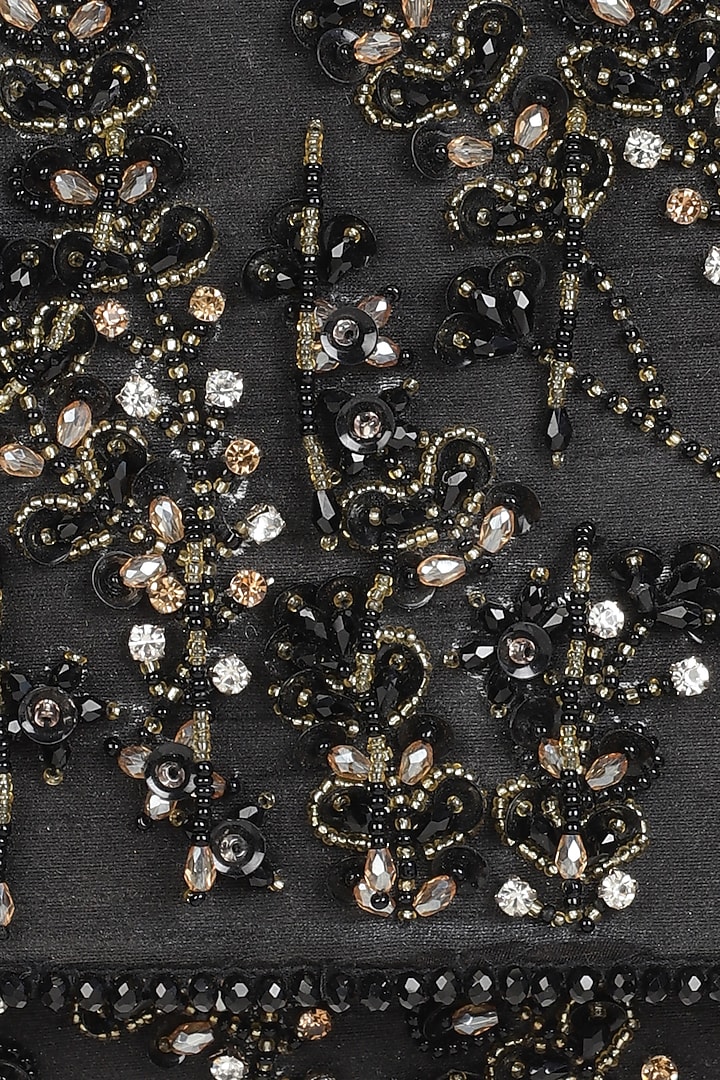 Black Embellished Clutch by Ornatte at Pernia's Pop Up Shop