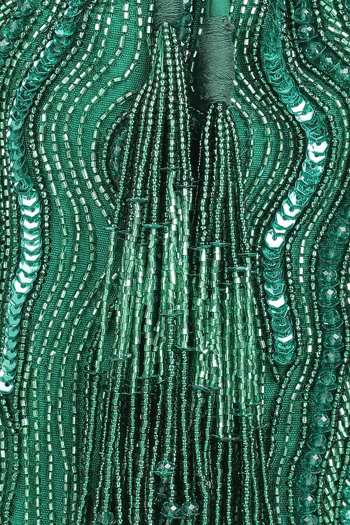 Green Embellished Potli by Ornatte at Pernia's Pop Up Shop