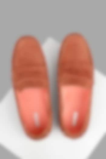 Brown Suede Leather Shoes by Oroh at Pernia's Pop Up Shop
