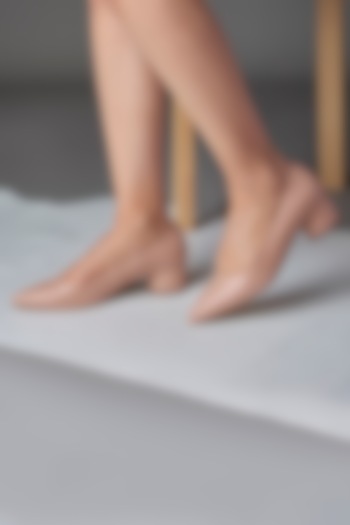 Pink Genuine Leather Pump Heels by Oroh at Pernia's Pop Up Shop