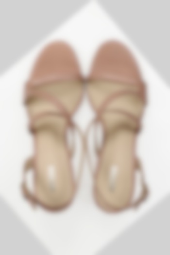 Pink Genuine Leather Strappy Sandals by Oroh at Pernia's Pop Up Shop