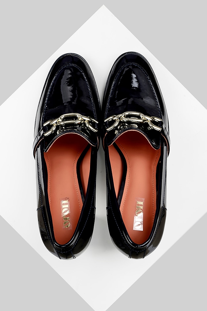 Blue Patent Leather Shoes by Oroh at Pernia's Pop Up Shop