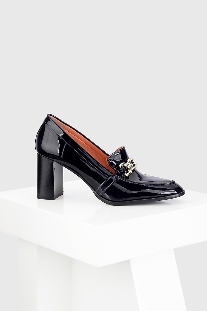 Blue Patent Leather Shoes by Oroh at Pernia's Pop Up Shop