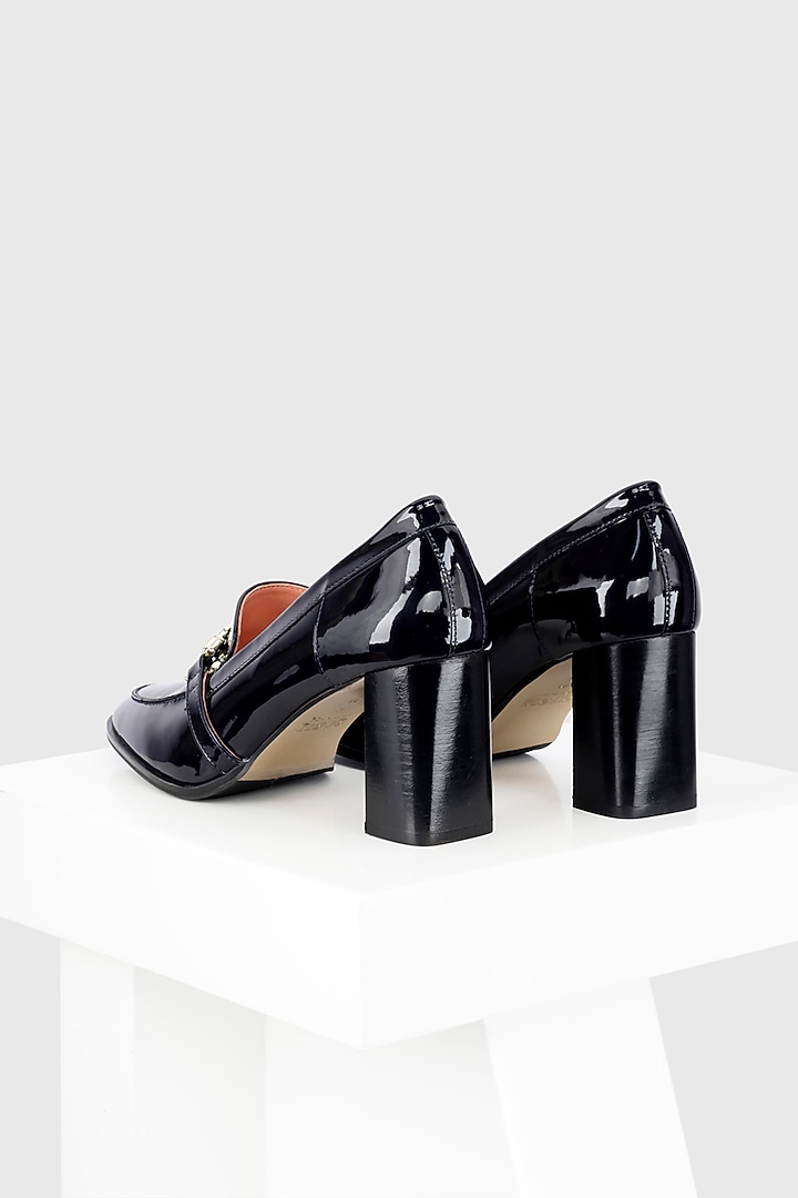 Blue Patent Leather Shoes by Oroh at Pernia's Pop Up Shop