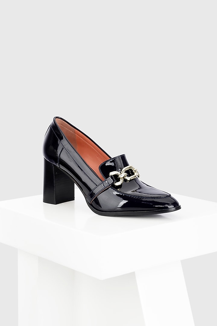 Blue Patent Leather Shoes by Oroh at Pernia's Pop Up Shop