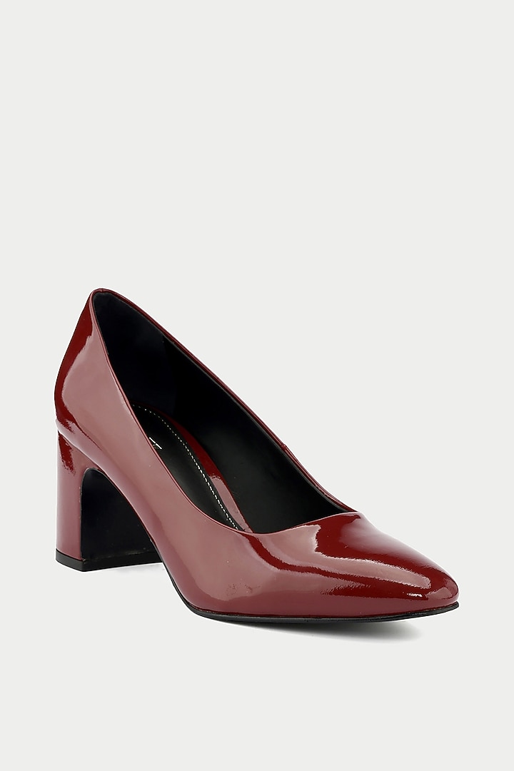 Red Patent Leather Pump Heels by Oroh at Pernia's Pop Up Shop