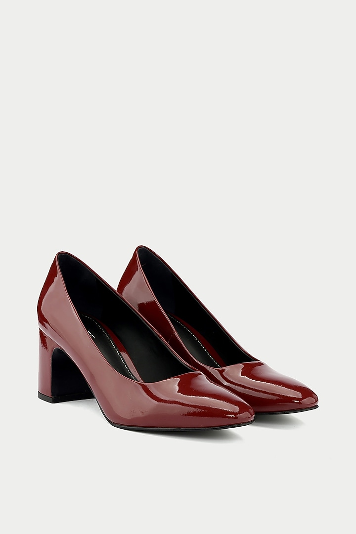 Red Patent Leather Pump Heels by Oroh at Pernia's Pop Up Shop
