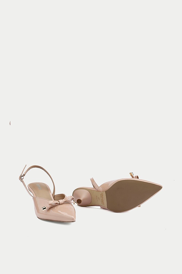 Pink Genuine Leather Slingback Pump Heels by Oroh at Pernia's Pop Up Shop