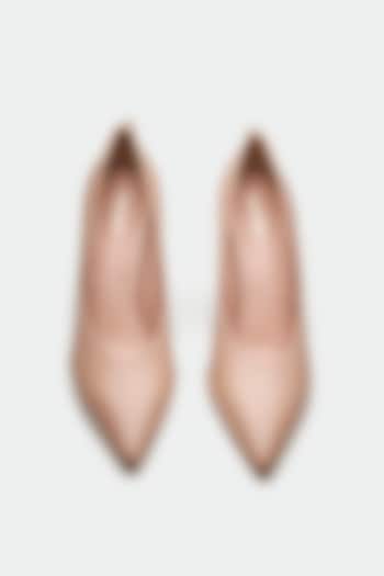 Light Pink Genuine Leather Pump Heels by Oroh at Pernia's Pop Up Shop