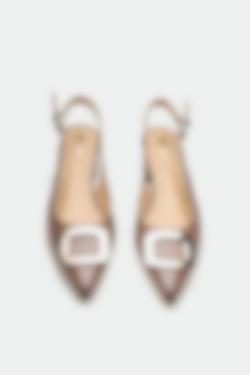 Grey Genuine Leather Block Heels by Oroh at Pernia's Pop Up Shop