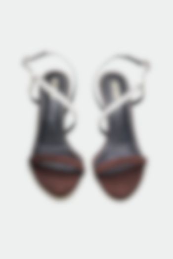 Brown Genuine Leather Heels by Oroh at Pernia's Pop Up Shop