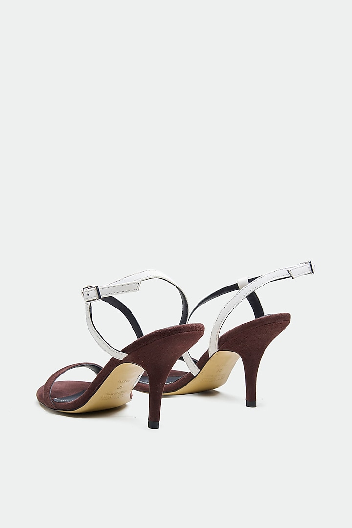 Brown Genuine Leather Heels by Oroh at Pernia's Pop Up Shop