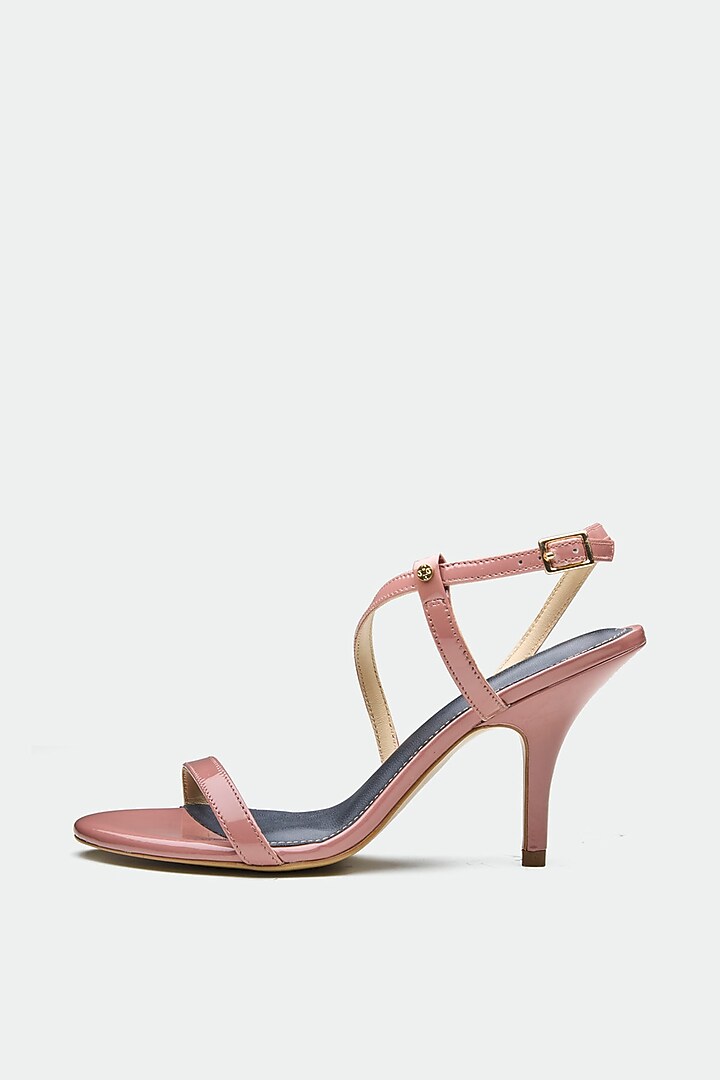 Pink Genuine Leather Slender Heels by Oroh at Pernia's Pop Up Shop