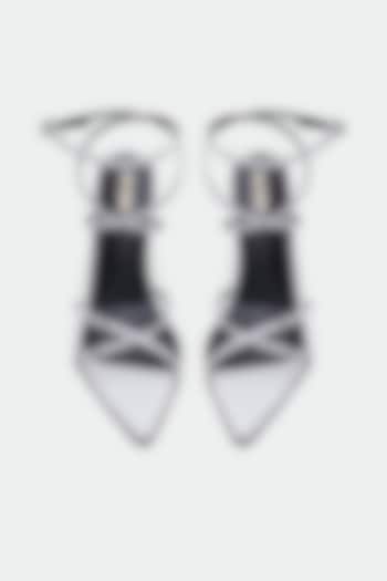 White Genuine Leather Stiletto Heels by Oroh at Pernia's Pop Up Shop